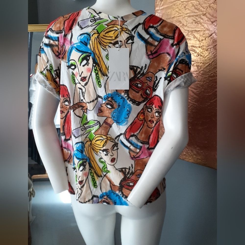 Colorful Graphic Women Top - Picture 6 of 11